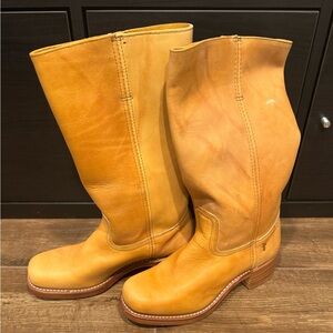 Like New Vintage Frye 14L Campus Boots 77050 Banana Womens Sz 9.5 Made in USA